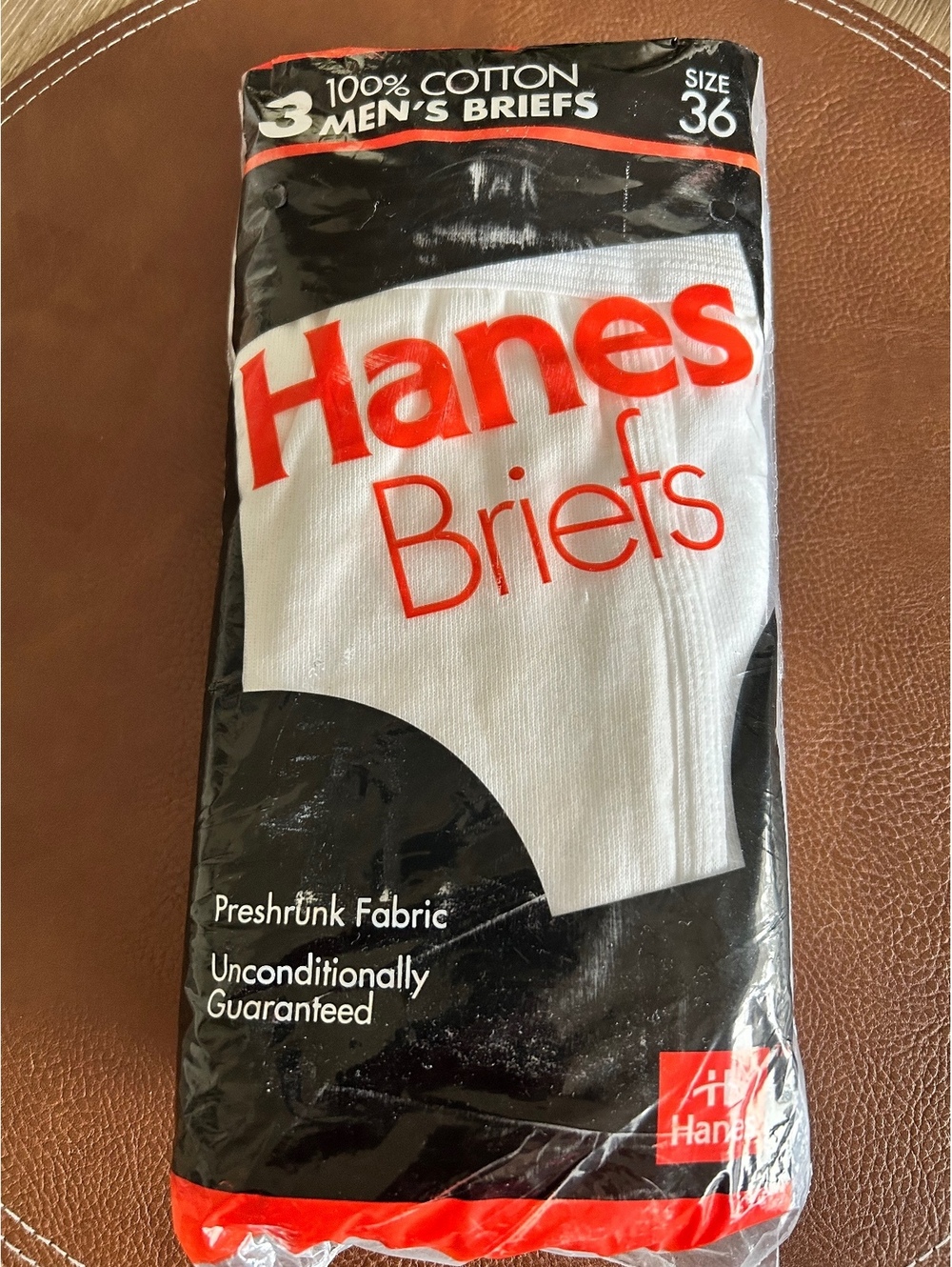 Vintage 1992 Hanes Men’s Briefs Size 36 3 Pack White NOS Sealed Deadstock USA
